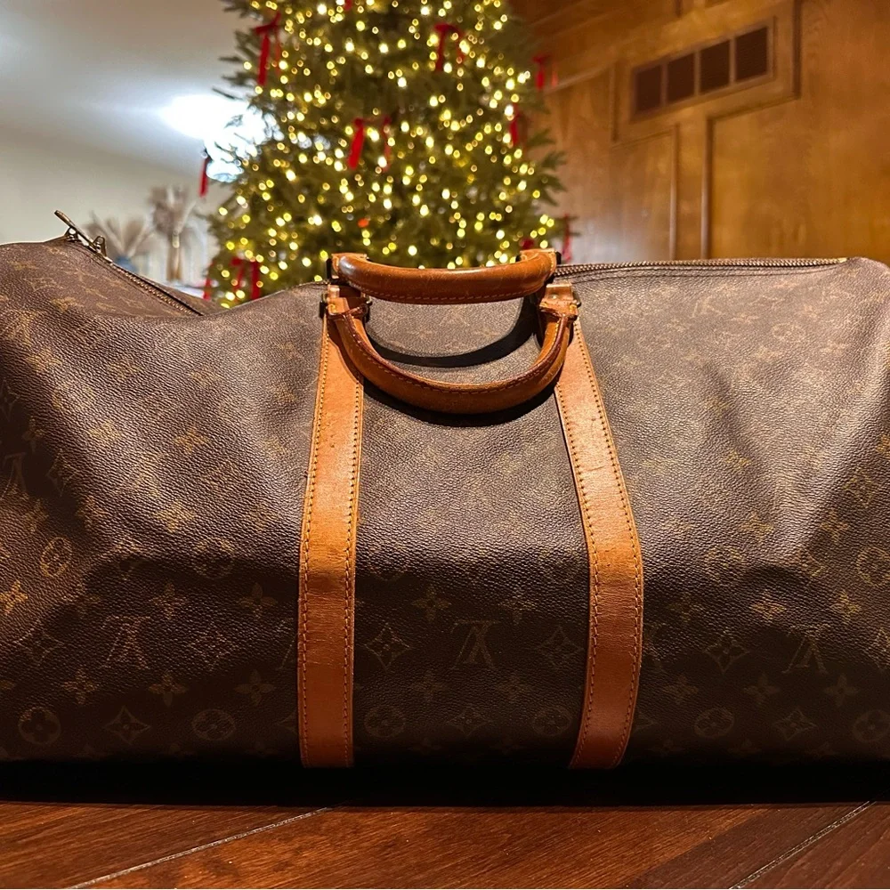 Louis Vuitton Classic Monogram Keep All 55 Duffle Overnight Bag WITH COA! - Picture 16 of 16